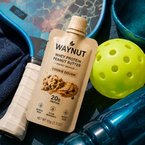 Cookie Dough pouch in a paddle bag with a pickleball